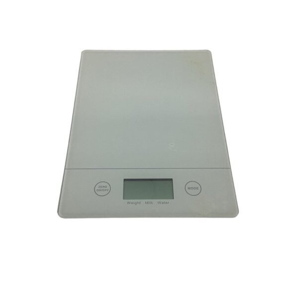Essential Home Electronic Kitchen Scale 11lbs Capacity White - Picture 1 of 7